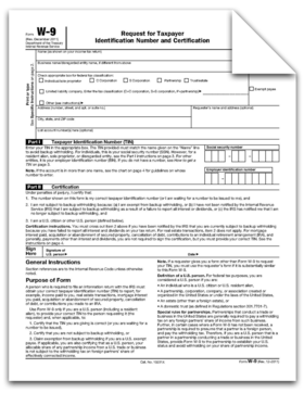 W9 accounting form download | Storefront